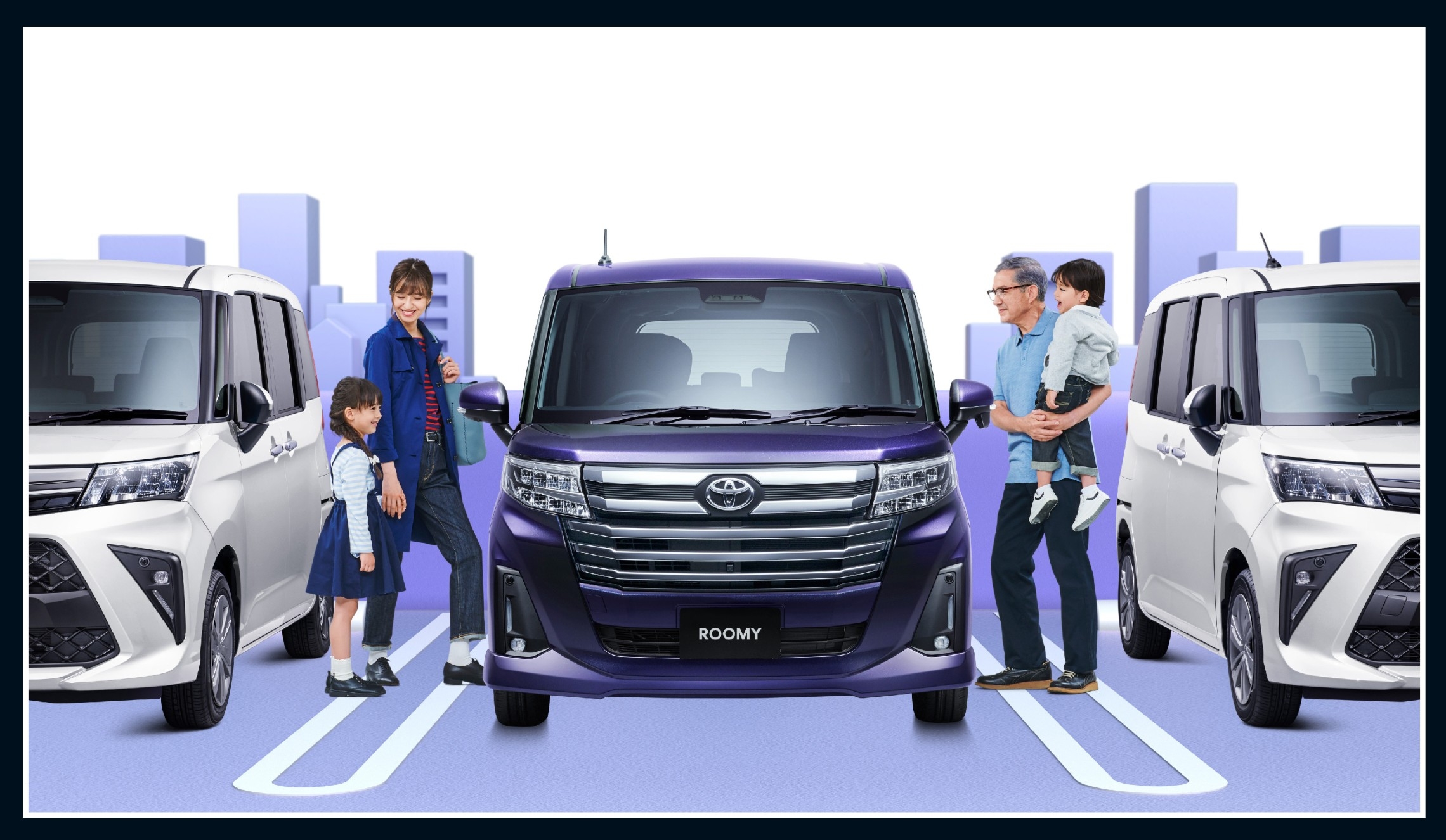 【モデル入り素材】駐車場イメージ（中央）：カスタムG-T